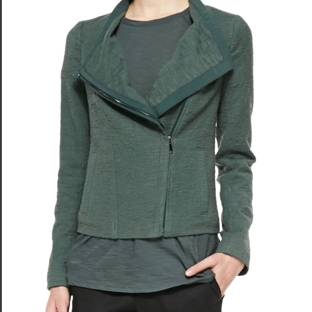 Vince Green Lightweight Moto Jacket Size Medium